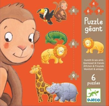 OUISTITI ET SES AMIS 6 PUZZLES