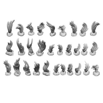 Set imprimé en 3D - Algues marines