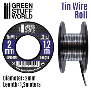 TIN WIRE 2MM ROULEAU D’ETAIN