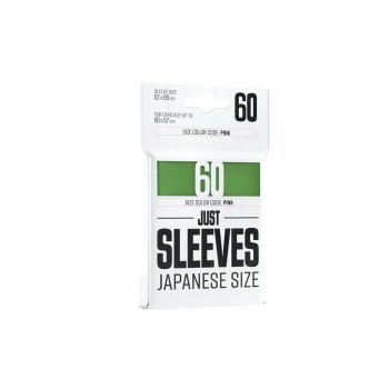 60P JUST SLEEVES GREEN - JAPANESE SIZE