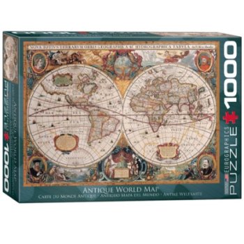 1000P CARTE DU MONDE ANTIQUE
