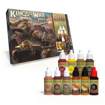 KINGS OF WAR DWARFS PAINT SET