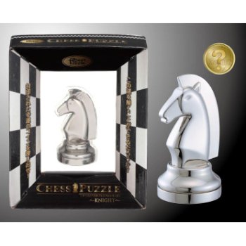 CHESS KNIGHT CAST SILVER
