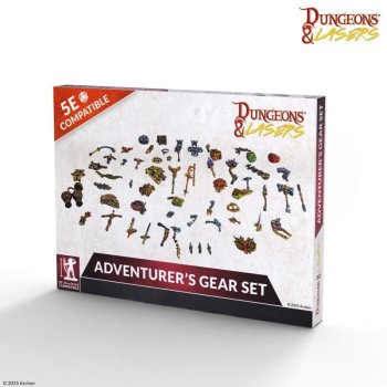 ADVENTURER’S GEAR SET - Dungeons & Lasers - Figurines