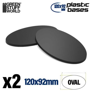 SOCLE PLASTIC OVAL 120X92mm x2 GSW