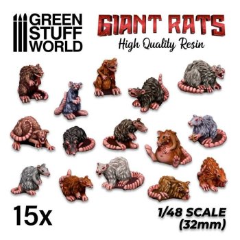 SET RESINE ANIMAUX - RATS GEANTS GSW